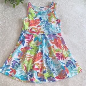 Children’s Place Colorful Tropical Girls Dress 4 EUC